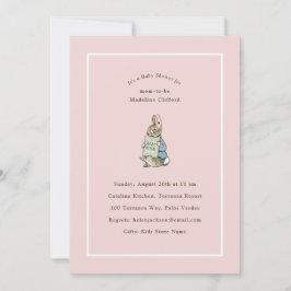 Invitación Conejo clásico de cuento de hadas en gingham vinta