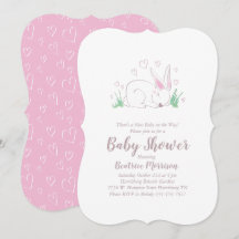 Conejo conejo conejo conejo Baby Shower Woodland A