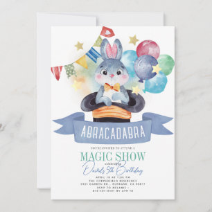 Invitación Conejo Conejo Conejo Magicista Espectáculo Mágico 