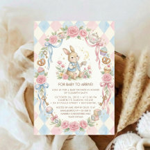 Conejo Coquette Baby Shower Flor Rosa Claro
