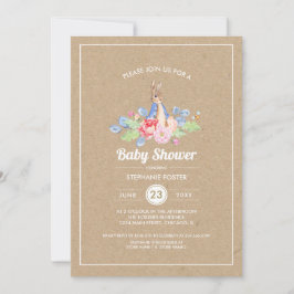 Invitación Conejo de bebé dulce | Baby Shower de conejo