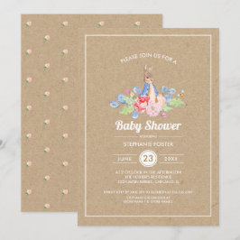 Invitación Conejo de bebé dulce | Baby Shower de conejo