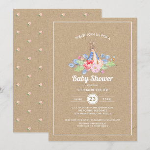 Invitación Conejo de bebé dulce   Baby Shower de conejo