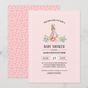Invitación Conejo de bebé dulce   Baby Shower de conejo