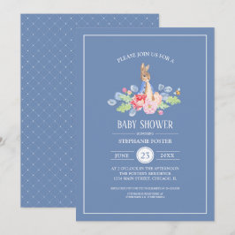 Invitación Conejo de bebé dulce | Baby Shower de conejo