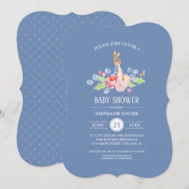 Invitación Conejo de bebé dulce | Baby Shower de conejo