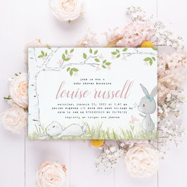 Invitación conejo de bebés ducha de bebé