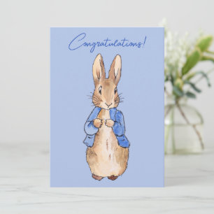 Invitación conejo de cuento clásico