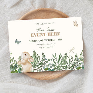 Invitación Conejo de jardín 