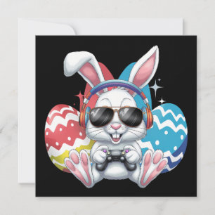 Invitación Conejo de Pascua Feliz Conejo Juegos de Juegos