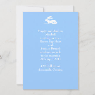 Invitación Conejo elegante ~ Pascua
