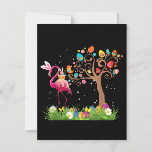 Invitación Conejo Flamingo Pascua 2021   Lindos Amantes de lo