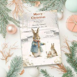 Invitación Conejo navidad Peter Classic