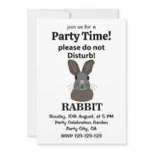 Conejo Por Favor No Perturbe El Conejo Gracioso