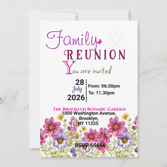 Invitación Conexiones Floridas (Anverso)