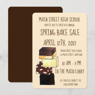 Invitación Confección de caramelos Candy Bake Sale