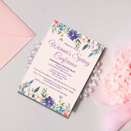 Invitación Conferencia o evento de la Iglesia Floral de la Mu