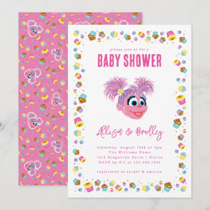 Invitación Confeti de Baby Shower Rosa de Abby Cadabby