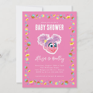 Invitación Confeti de Baby Shower Rosa de Abby Cadabby