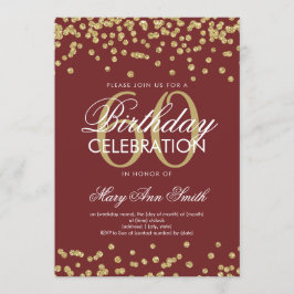 Invitación Confetti, Purpurina del Partido de los Años 60 de 