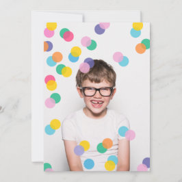 Invitación Confetti Shower niños niños de cumpleaños Fiesta