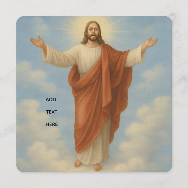 Invitación Confía en Jesús (Anverso)