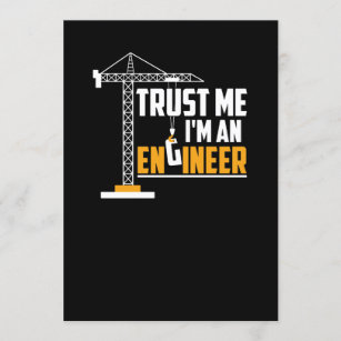 Invitación Confía en mí, soy ingeniero gracioso