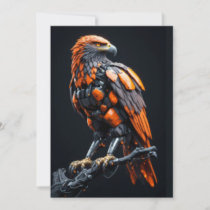 Invitación Confidente de Ojos de Águila Ciberpunk