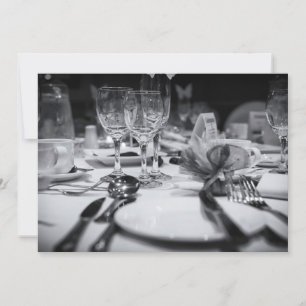 Invitación Configuración de la mesa de boda