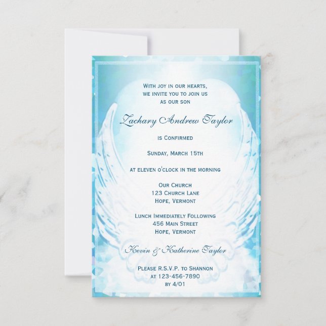 Invitación Confirmación (Anverso)