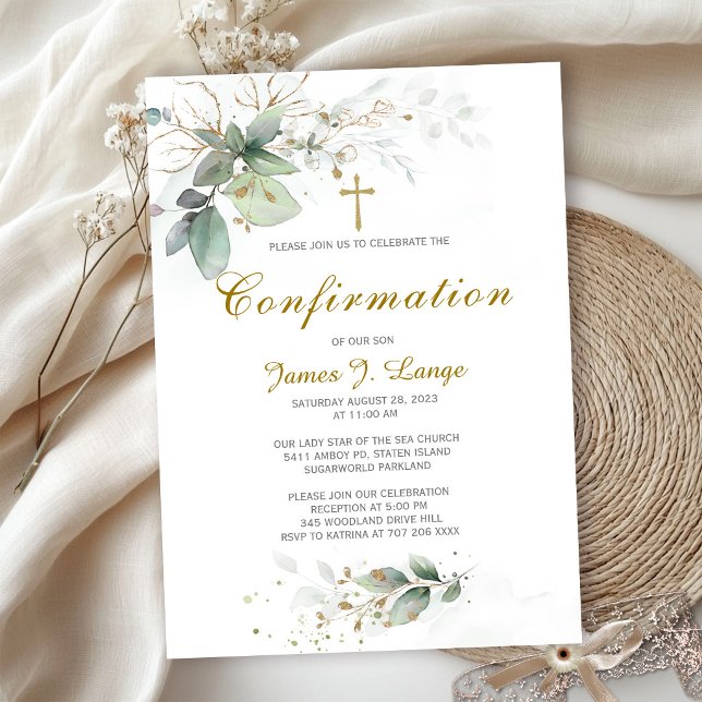 Invitación Confirmación católica personalizada (Subido por el creador)