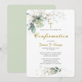 Invitación Confirmación católica personalizada 