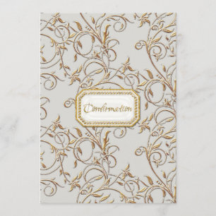 Invitación Confirmación cruzada del Chica Glam Old Hollywood 