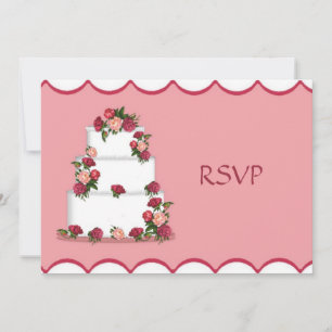 Invitación Confirmación de Asistencia a la Boda Torta de Boda