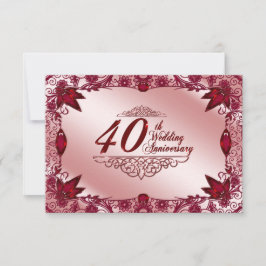 Invitación Confirmación de asistencia al 40 aniversario de bo