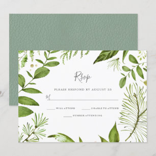 Invitación Confirmación de asistencia para boda de verano pri