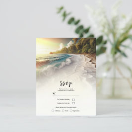 Invitación Confirmación de asistencia para boda rústica coste