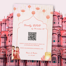 Invitación Confirmación de asistencia para boda temática de f