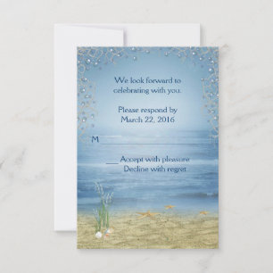 Invitación Confirmación de Boda en Playa Tropical