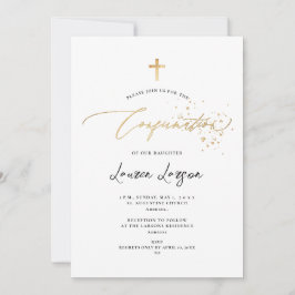 Invitación Confirmación de caligrafía de oro de ArtsApp Elega
