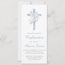 Confirmación de cruz azul del Espíritu Santo