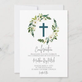 Invitación Confirmación de la corona floral
