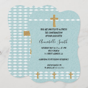 Invitación CONFIRMACIÓN de la Cruz de la Luz Jesucristo