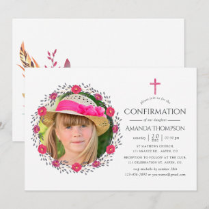 Invitación Confirmación de Safari Floral Acuarela