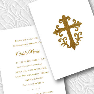 Invitación Confirmación del bautismo 1ª Cruz de Oro de la Com