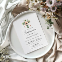 Confirmación del elegante jardín de flores silvest