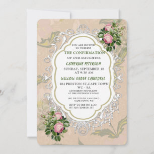 Invitación Confirmación del Jardín del Bush victoriano