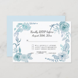 Invitación Confirmar asistencia Terra Cotta Rosa Floral Acuar