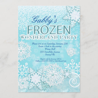 Invitación Congelada, Invitación de Invierno, Invi