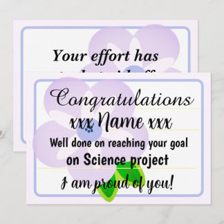 Invitación Congratulations Fantastic Effort Today Card
